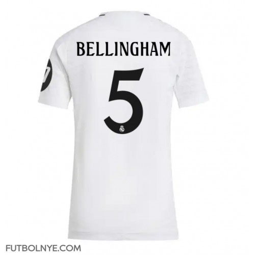 Camiseta Real Madrid Jude Bellingham #5 Primera Equipación para mujer 2024-25 manga corta